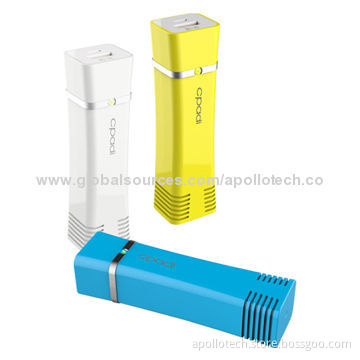 Mini Portable Power Bank for Smartphones, 2600mAh Real Capacity, 3-4 Hours Charging Time